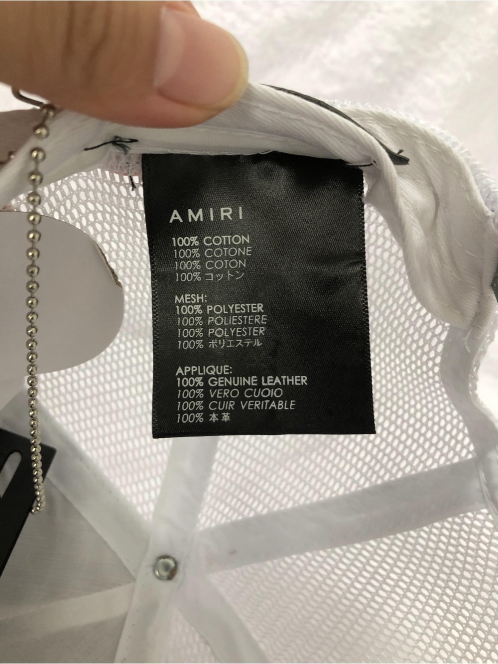 AMIRI Classic Embroidered Label baseball cap Trucker Hat - Picture 13 of 13